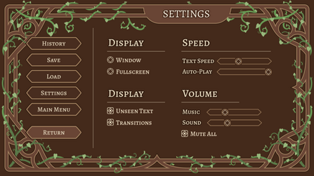 Leatherbound - Settings