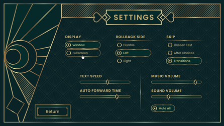 Let&#39;s Misbehave - Settings
